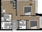 Студия, 56 м²