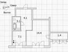 1-к. квартира, 30,1&nbsp;м²