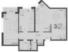 3-к. квартира, 86&nbsp;м²