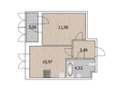 1-к. квартира, 32,4&nbsp;м²