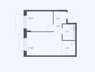 1-к. квартира, 40,8&nbsp;м²