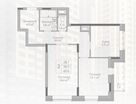 2-к. квартира, 60&nbsp;м²