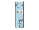 1-к. квартира, 23 м²