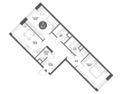 2-к. квартира, 70,2 м²