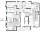 4-к. квартира, 88&nbsp;м²