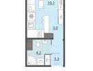 Студия, 22&nbsp;м²