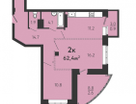 2-к. квартира, 62,4&nbsp;м²