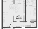 2-к. квартира, 85&nbsp;м²