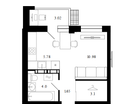 Студия, 28,5 м²