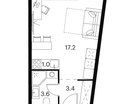 Студия, 25 м²