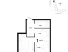 1-к. квартира, 36&nbsp;м²