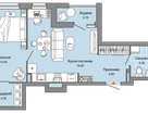 2-к. квартира, 51&nbsp;м²