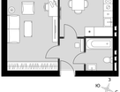 1-к. квартира, 31&nbsp;м²