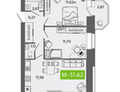3-к. квартира, 51,6&nbsp;м²
