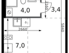 Студия, 25&nbsp;м²