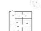 1-к. квартира, 43&nbsp;м²