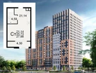 1-к. квартира, 27,9&nbsp;м²