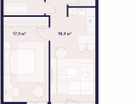 1-к. квартира, 49 м²