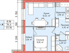 1-к. квартира, 37 м²