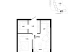 1-к. квартира, 39&nbsp;м²