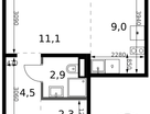 Студия, 29&nbsp;м²