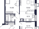 2-к. квартира, 67&nbsp;м²