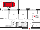 3-к. квартира, 109 м²