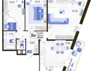 3-к. квартира, 89,8&nbsp;м²