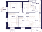3-к. квартира, 78 м²