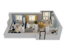 2-к. квартира, 53&nbsp;м²