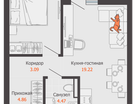 2-к. квартира, 44&nbsp;м²