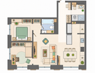 3-к. квартира, 76,3 м²