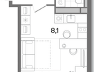 2-к. квартира, 32&nbsp;м²