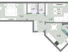 2-к. квартира, 58,6&nbsp;м²