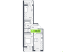Студия, 68 м²