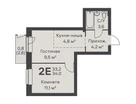 2-к. квартира, 34&nbsp;м²