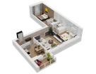 3-к. квартира, 83&nbsp;м²