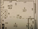 1-к. квартира, 49,4&nbsp;м²