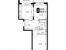 2-к. квартира, 56&nbsp;м²