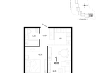 1-к. квартира, 40&nbsp;м²
