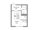 Студия, 24&nbsp;м²