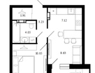 1-к. квартира, 38,4&nbsp;м²