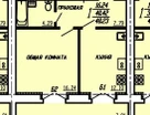 1-к. квартира, 48,2&nbsp;м²