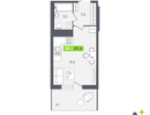 Студия, 25 м²