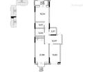 2-к. квартира, 82&nbsp;м²