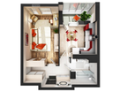 1-к. квартира, 42,4&nbsp;м²
