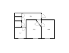 2-к. квартира, 58&nbsp;м²