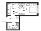 Студия, 24&nbsp;м²