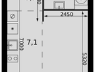 Студия, 33&nbsp;м²
