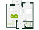 2-к. квартира, 61&nbsp;м²